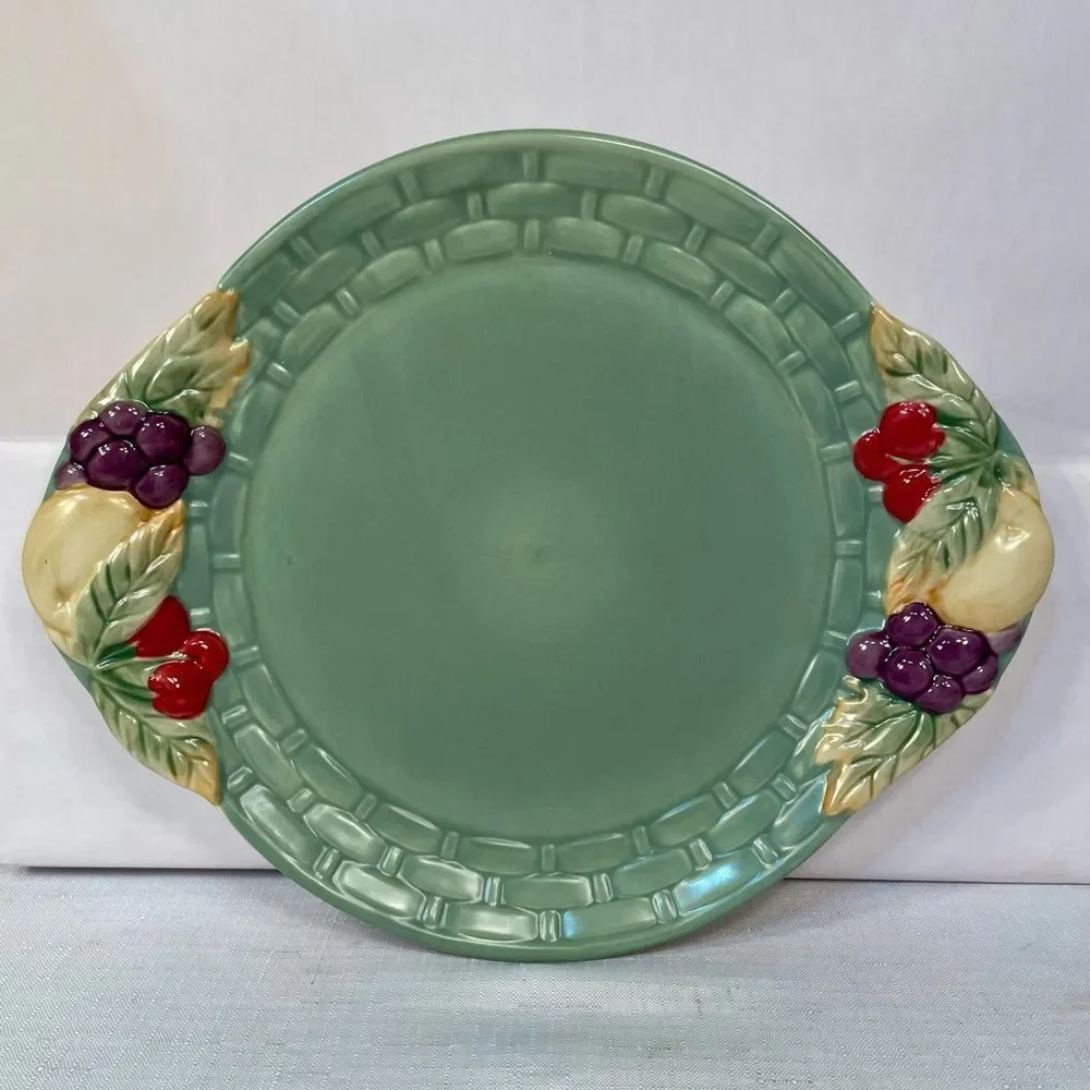 Portfolio by Pfaltzgraff Jamberry Cheese Tray with Sculpted Slicer
